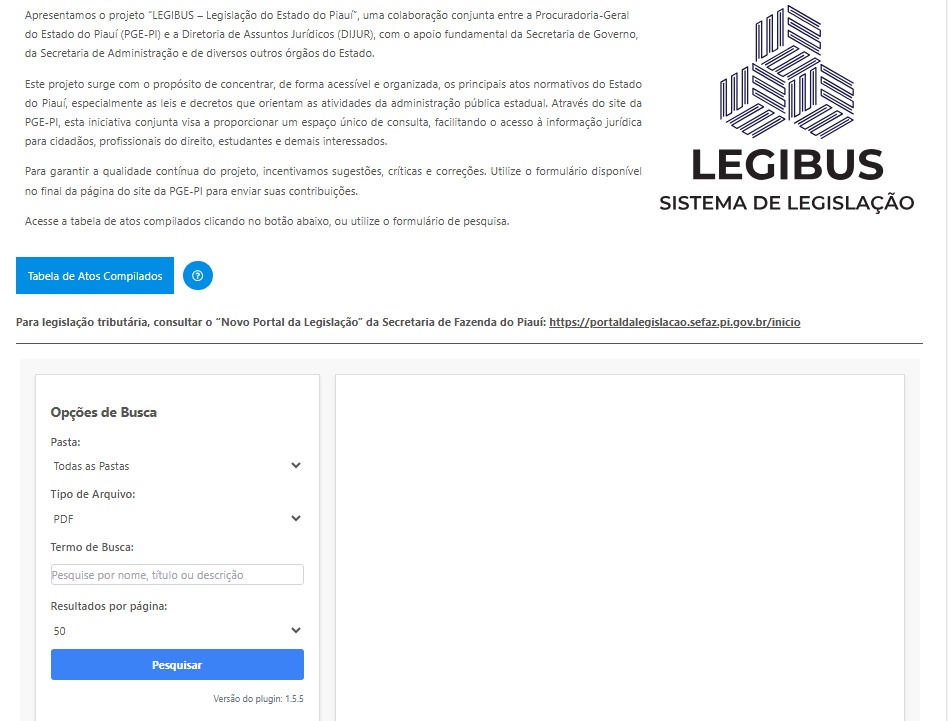 Pge-Pi Lança Legibus E Amplia Acesso À Legislação Estadual 1 Procuradoria Geral Do Estado Do Piauí - Pge-Pi Lança Legibus E Amplia Acesso À Legislação Estadual